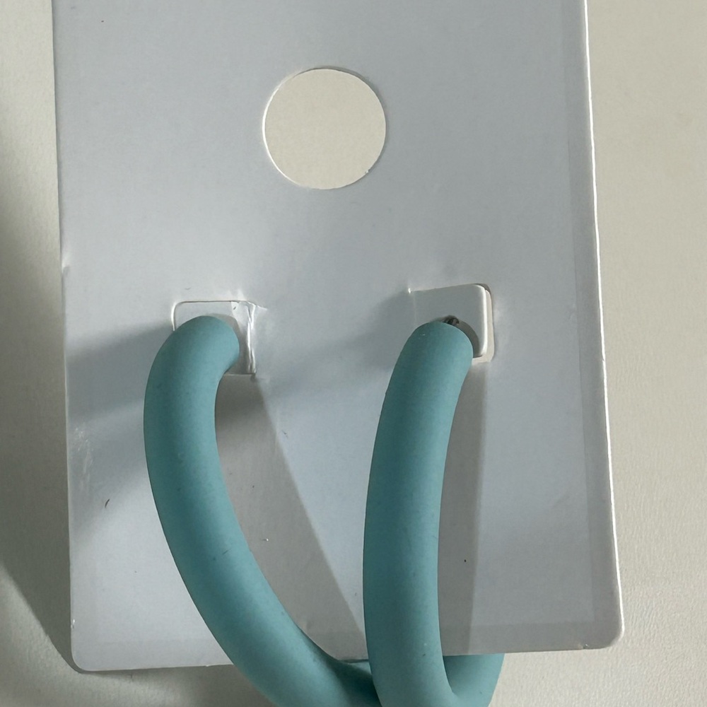 GAP Blue Minimalist Hoop Earrings